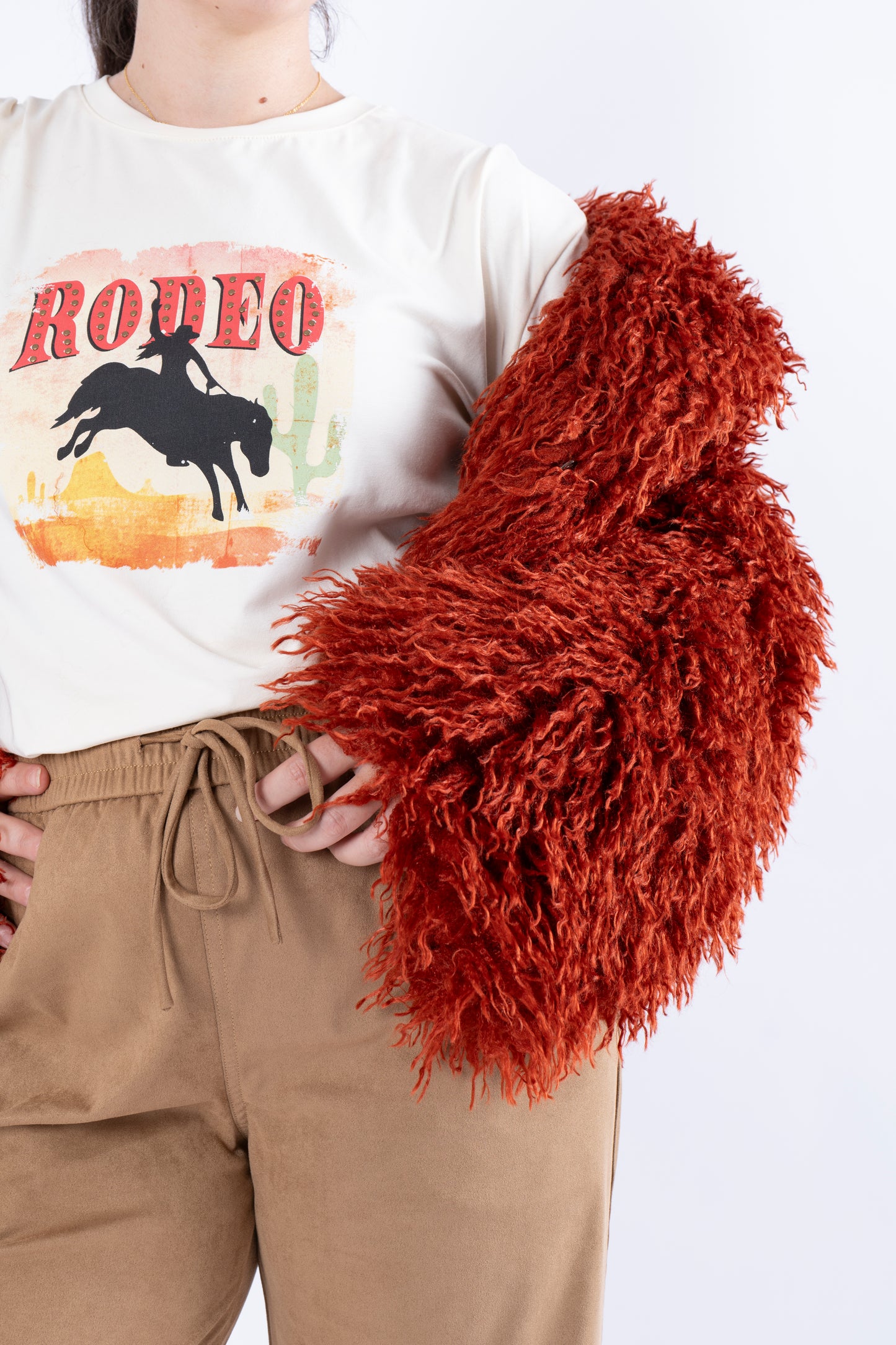 Pantalone Suede Camel by Lumina