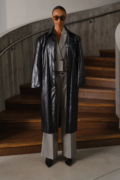 Trench Ecopelle Noir LUMINA
