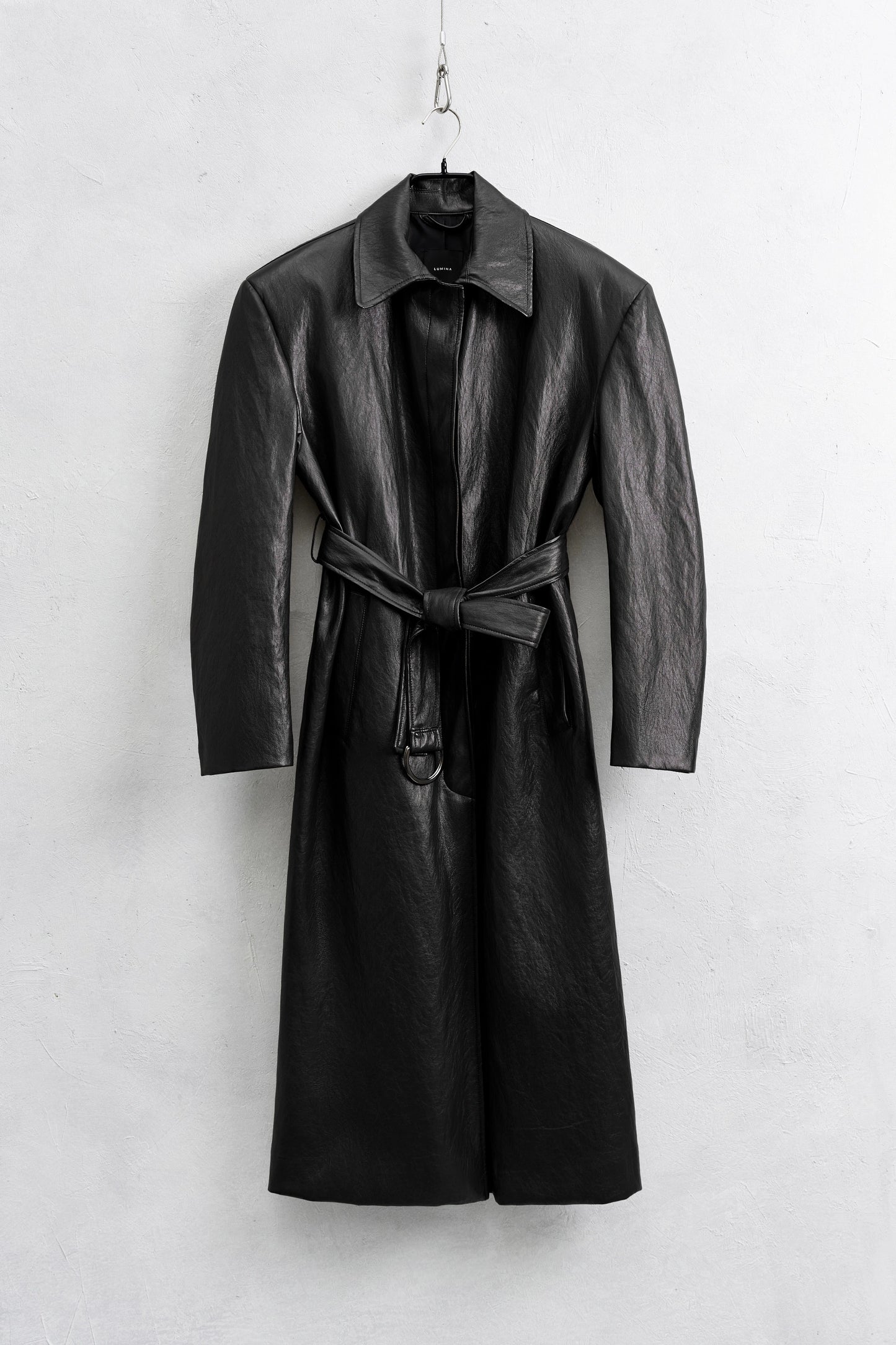 Trench Ecopelle Noir by Lumina