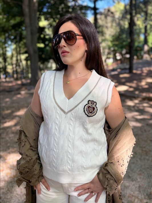 Gilet in maglia College