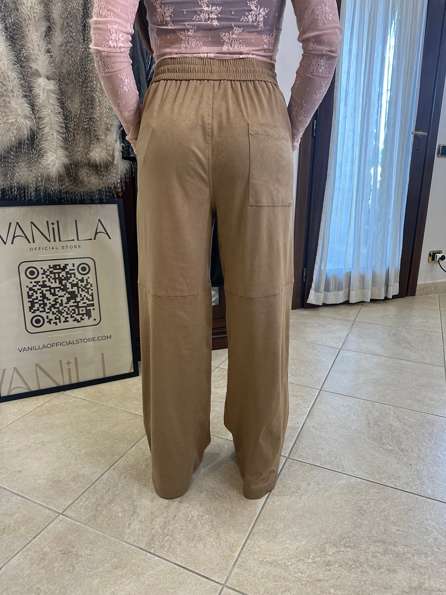 Pantalone Suede Camel by Lumina