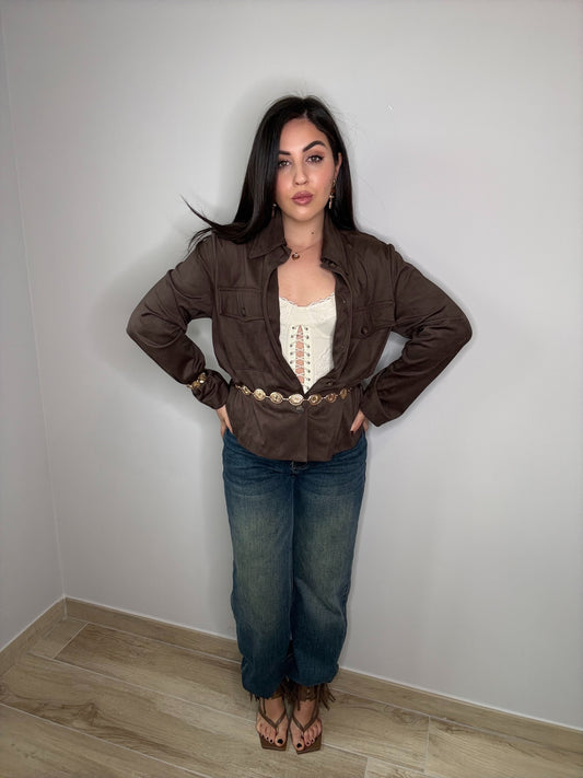 Giacca Velvet Brown