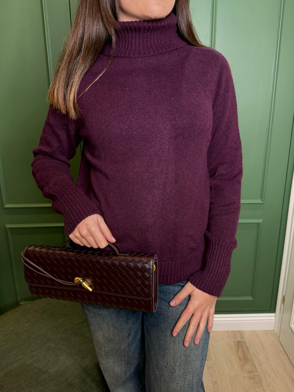 Maglione Basic Collo Alto