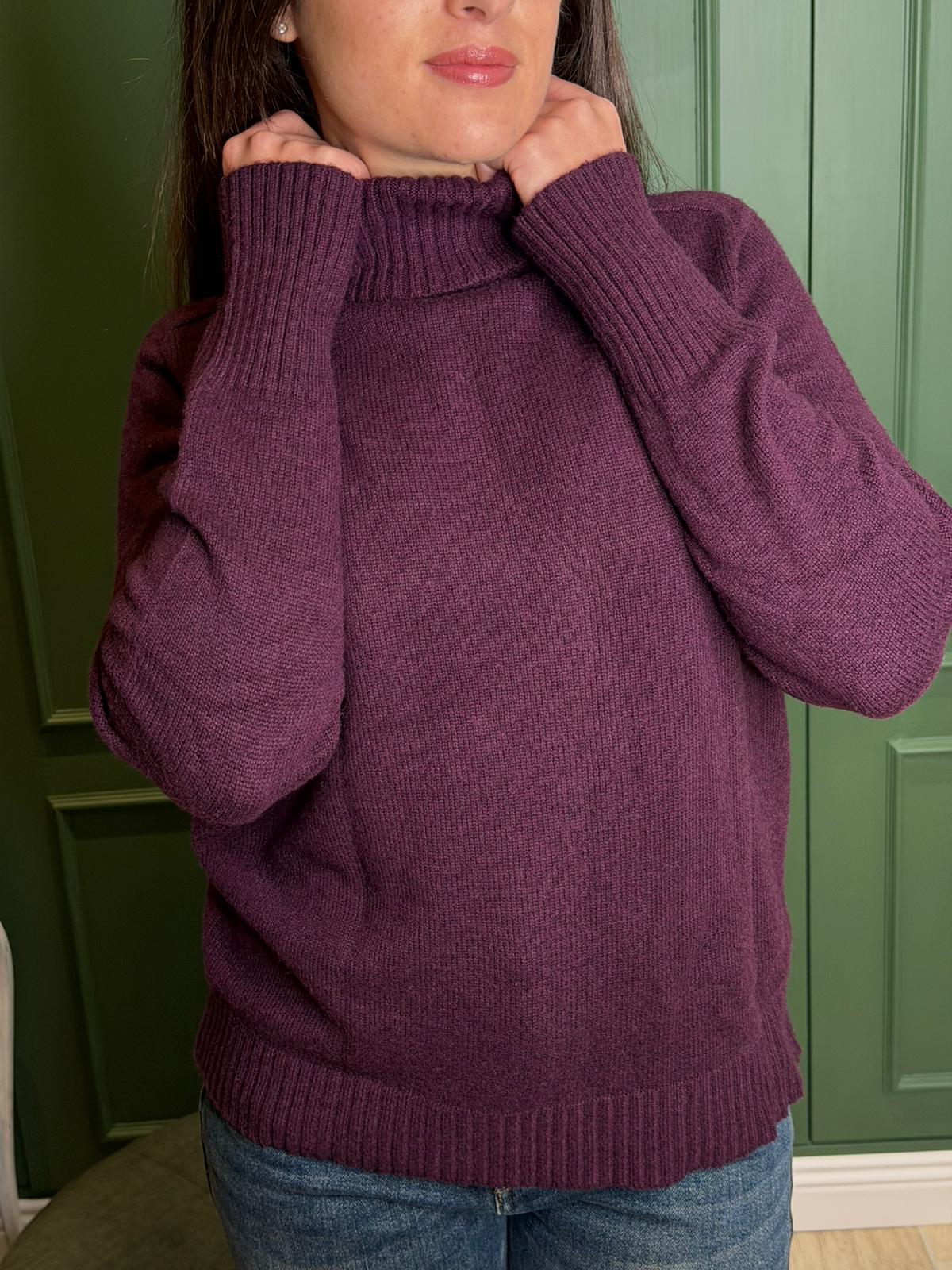 Maglione Basic Collo Alto