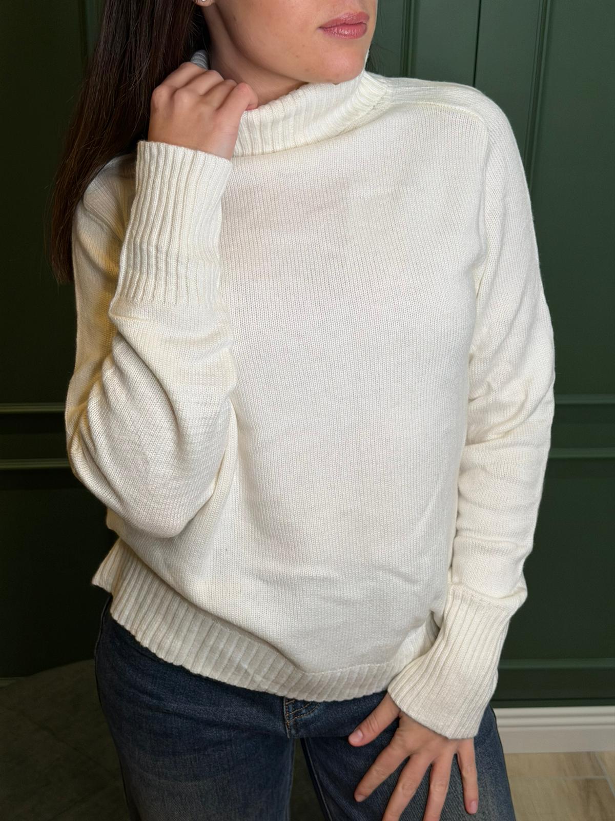 Maglione Basic Collo Alto