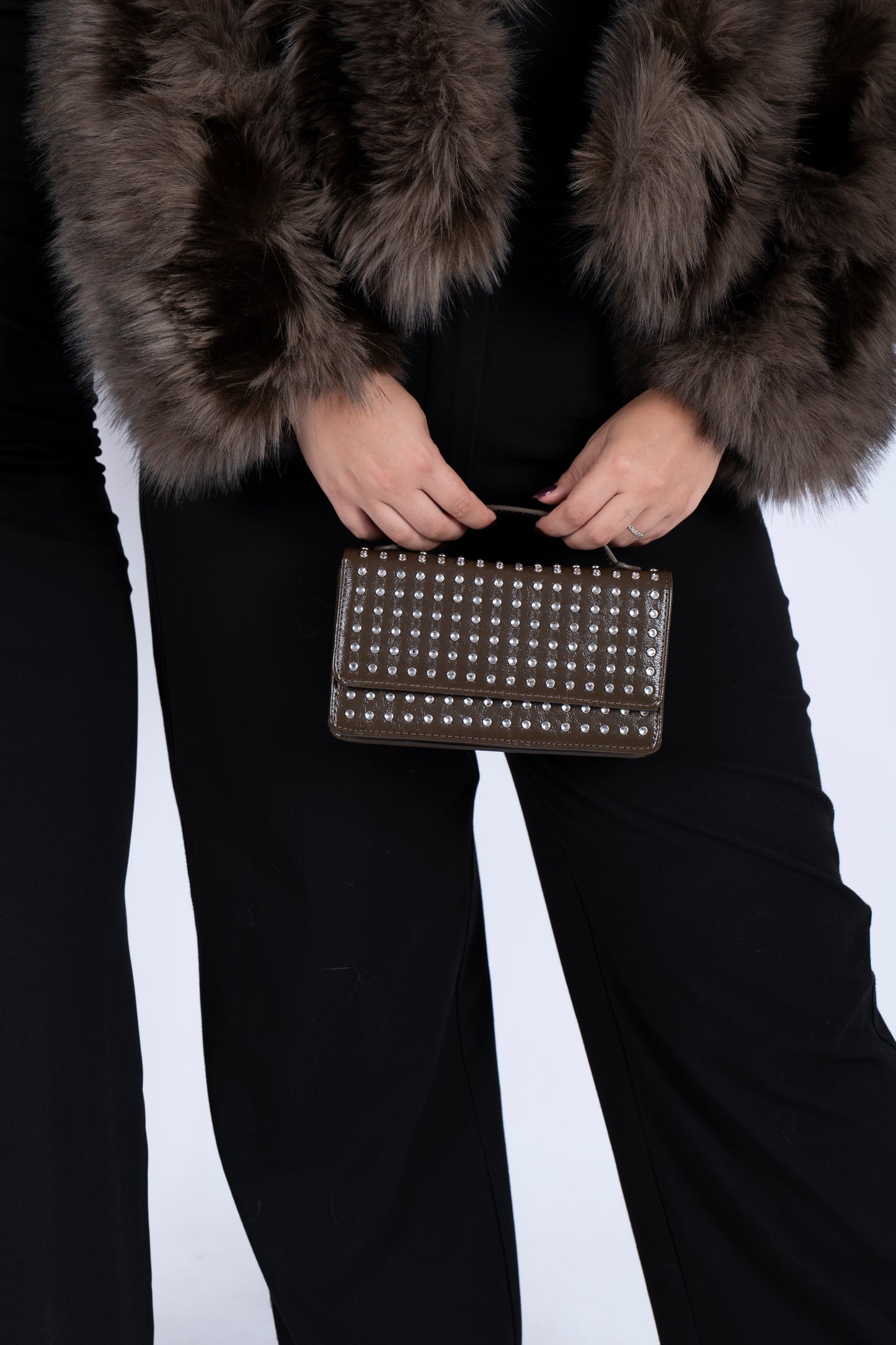 Borsa Crystal Army Green