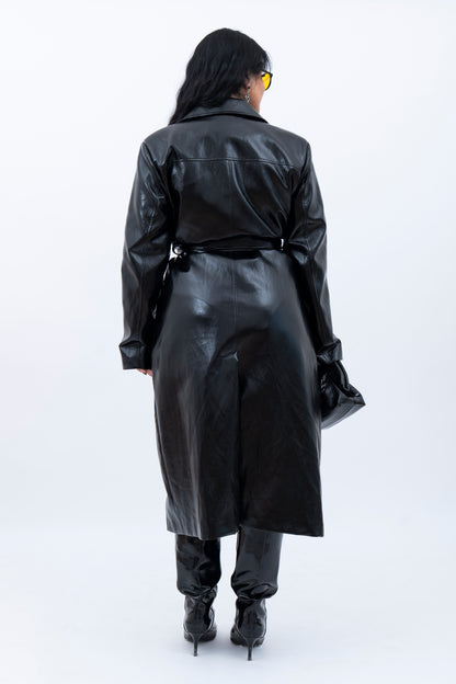 Trench Ecopelle Noir LUMINA