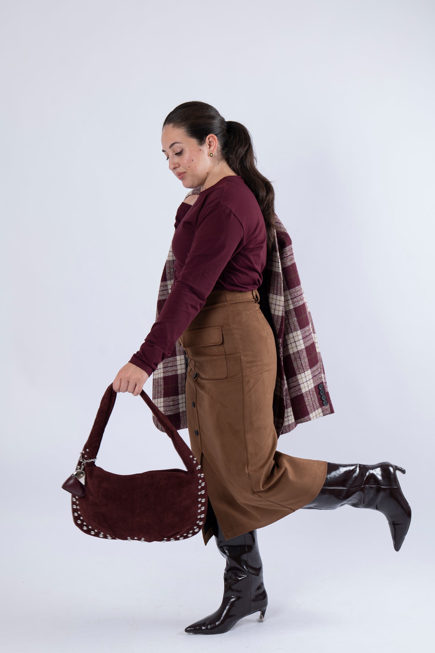 Borsa Velvet Bordeaux