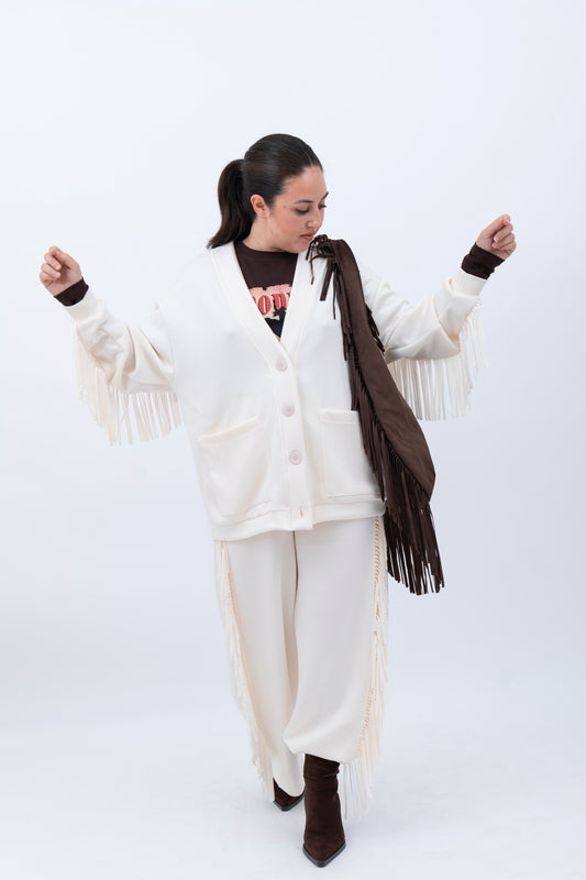 Cardigan Fringe by Lumina